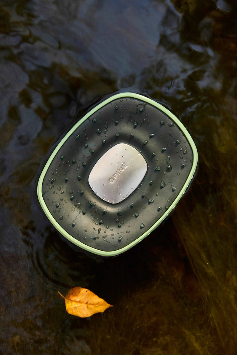 OPINE Moss Green Filtered Shower Head